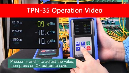 TPN-35 PON Optical Power Meter Video