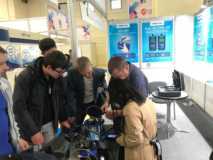 Demonstration of orientek Test products at Russian Exhibitio